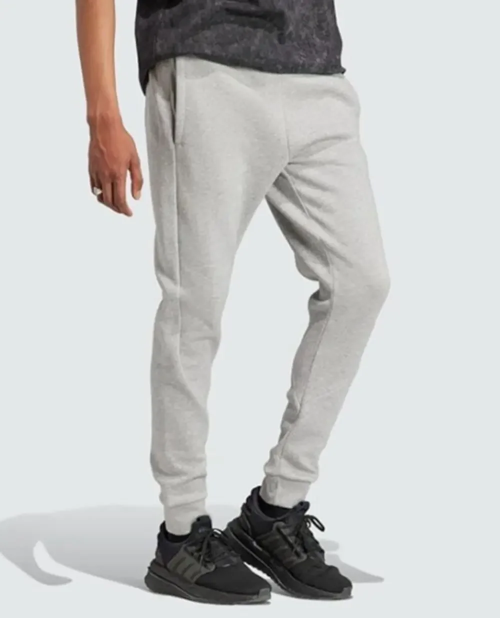 Adidas Mens Stadium Fleece Jogger Sweatpants Gray Large
